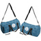 Rope Sail Boats Duffle bag large front and back sides