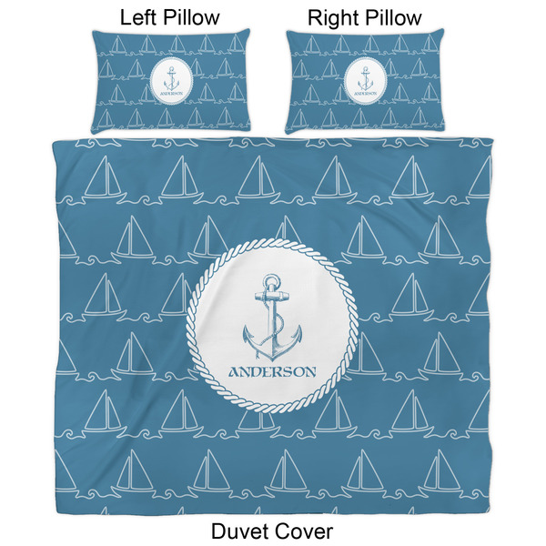 Rope Sail Boats Duvet Cover Set - King - Approval