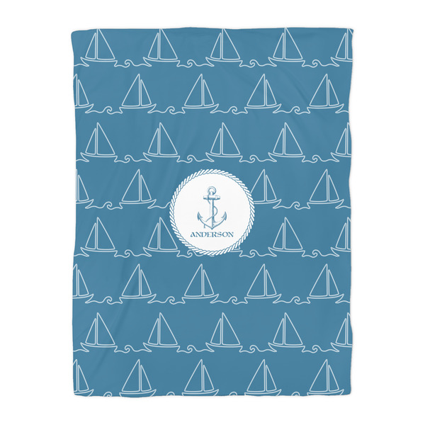 Rope Sail Boats Duvet Cover - Twin - Front
