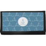 Rope Sail Boats Canvas Checkbook Cover (Personalized)