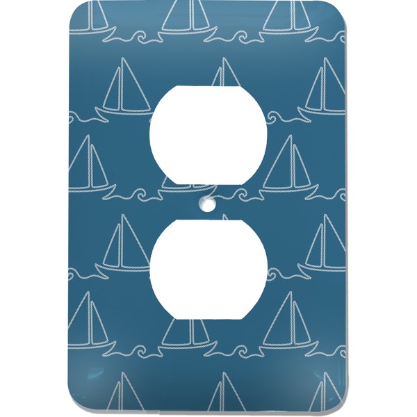 Custom Rope Sail Boats Electric Outlet Plate