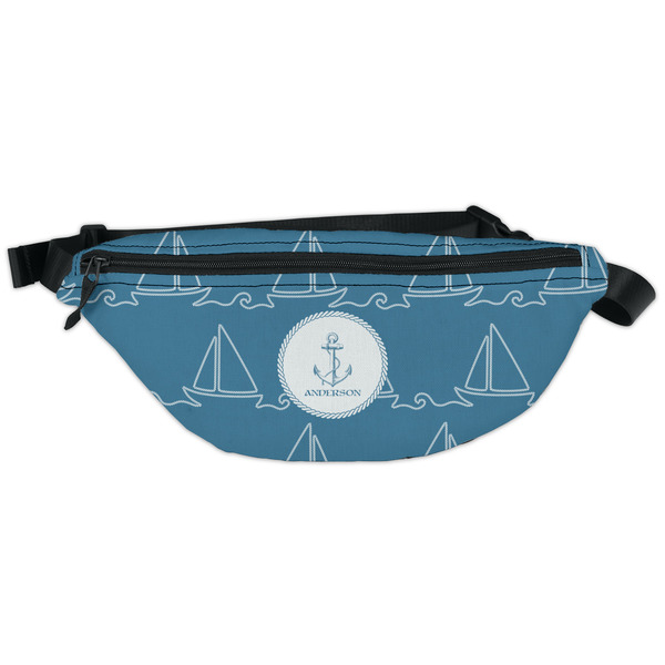 Custom Rope Sail Boats Fanny Pack - Classic Style (Personalized)