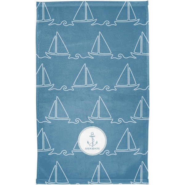 Rope Sail Boats Finger Tip Towel - Full View