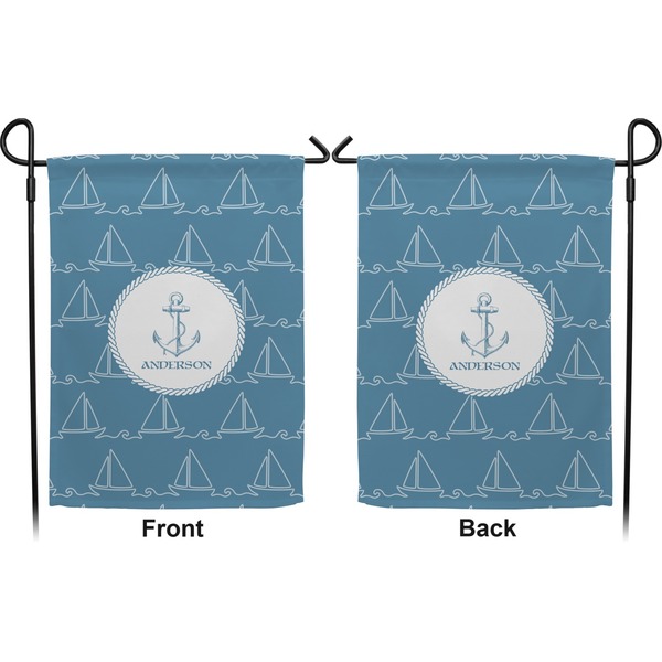 Rope Sail Boats Garden Flag - Double Sided Front and Back