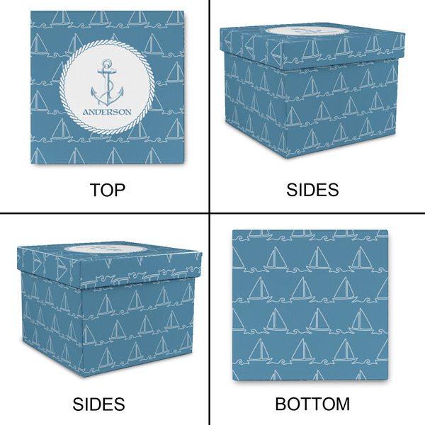 Rope Sail Boats Gift Boxes with Lid - Canvas Wrapped - XX-Large - Approval