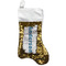 Rope Sail Boats Gold Sequin Stocking - Front