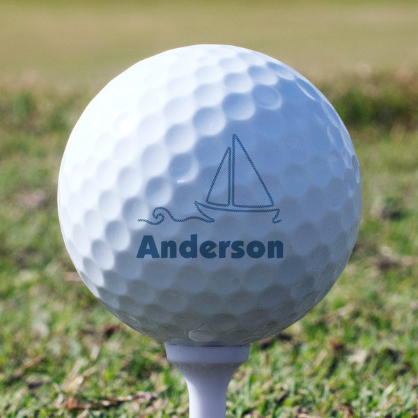 Rope Sail Boats Golf Ball - Branded - Tee
