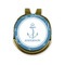 Rope Sail Boats Golf Ball Marker - Hat Clip - Gold