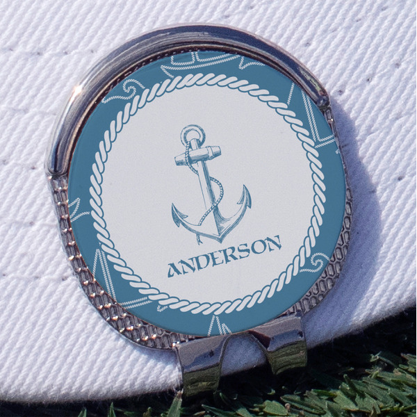 Custom Rope Sail Boats Golf Ball Marker - Hat Clip
