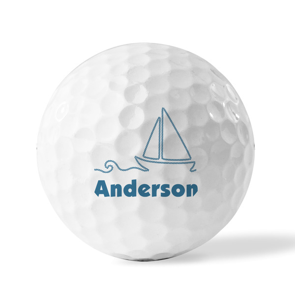 Rope Sail Boats Golf Balls - Generic - Set of 3 - FRONT