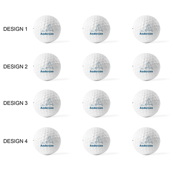 Rope Sail Boats Golf Balls - Titleist - Set of 12 - APPROVAL