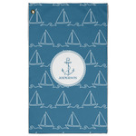 Rope Sail Boats Golf Towel - Poly-Cotton Blend w/ Name or Text