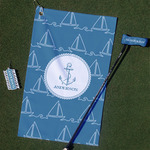 Rope Sail Boats Golf Towel Gift Set (Personalized)