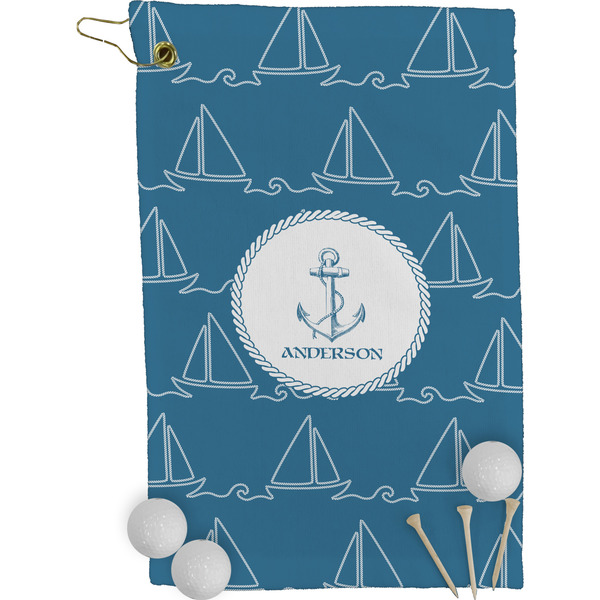 Rope Sail Boats Golf Towel (Personalized)