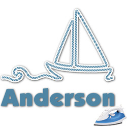 Rope Sail Boats Graphic Iron On Transfer - Up to 15"x15" (Personalized)