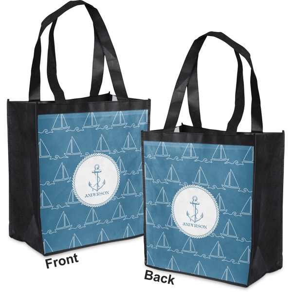 Rope Sail Boats Grocery Bag - Apvl