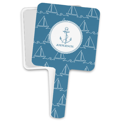Rope Sail Boats Hand Mirror (Personalized)
