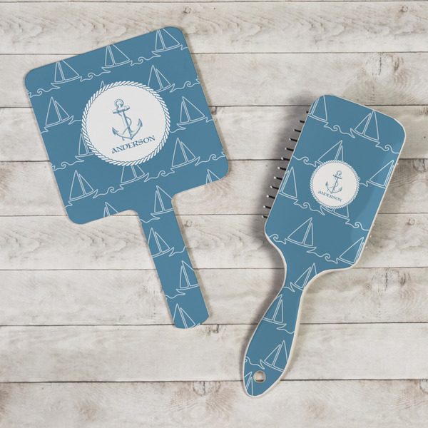 Rope Sail Boats Hand Mirrors - In Context