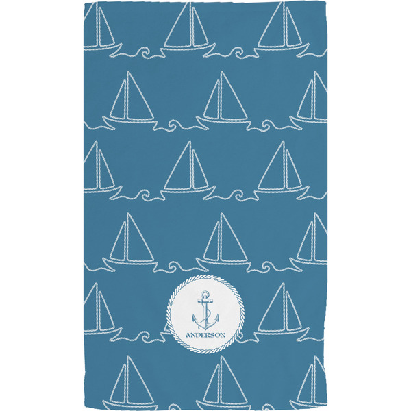 Rope Sail Boats Hand Towel (Personalized) Full