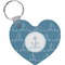 Rope Sail Boats Heart Keychain (Personalized)
