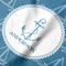 Rope Sail Boats Hooded Baby Towel- Detail Close Up