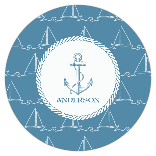 Rope Sail Boats Icing Circle - Large - Single