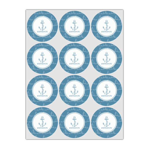 Rope Sail Boats Icing Circle - Small - Set of 12