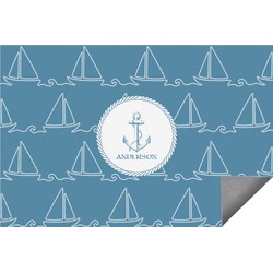 Rope Sail Boats Indoor / Outdoor Rug (Personalized)