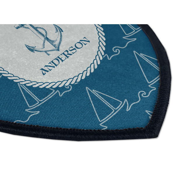 Rope Sail Boats Iron on Shield 3 Detail