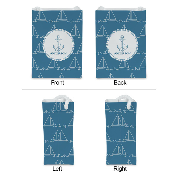 Rope Sail Boats Jewelry Gift Bag - Gloss - Approval
