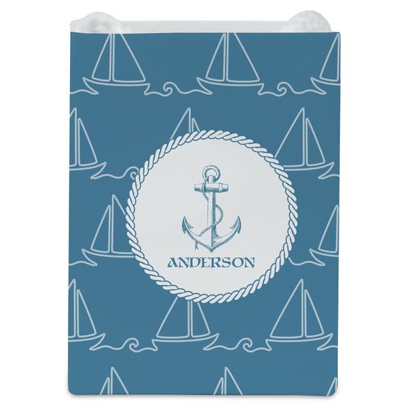 Rope Sail Boats Jewelry Gift Bag - Matte - Front