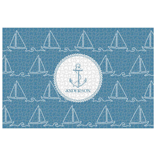 Custom Rope Sail Boats Jigsaw Puzzle - 1000-piece (Personalized)