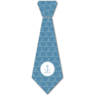 Rope Sail Boats Iron On Tie - 4 Sizes w/ Name or Text