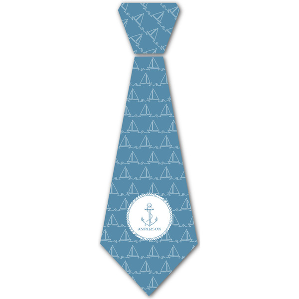 Custom Rope Sail Boats Iron On Tie - 4 Sizes w/ Name or Text