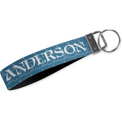 Rope Sail Boats Wristlet Webbing Keychain Fob (Personalized)