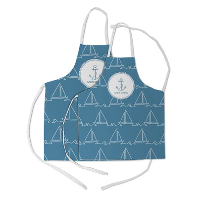Rope Sail Boats Kid's Apron w/ Name or Text
