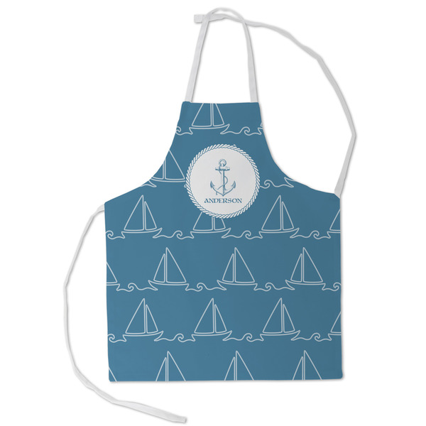 Custom Rope Sail Boats Kid's Apron - Small (Personalized)