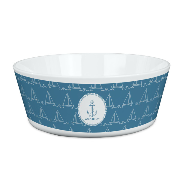 Custom Rope Sail Boats Kid's Bowl (Personalized)