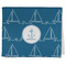 Rope Sail Boats Kitchen Towel - Poly Cotton - Folded Half