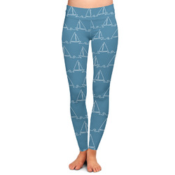 Rope Sail Boats Ladies Leggings - Extra Small
