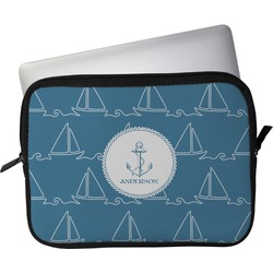 Rope Sail Boats Laptop Sleeve / Case - 15" (Personalized)