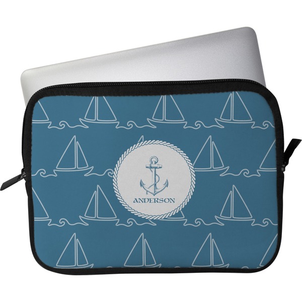 Custom Rope Sail Boats Laptop Sleeve / Case - 13" (Personalized)