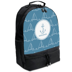 Rope Sail Boats Backpacks - Black (Personalized)