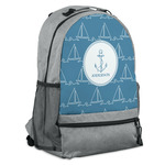 Rope Sail Boats Backpack - Grey (Personalized)
