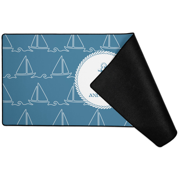 Rope Sail Boats Large Gaming Mats - FRONT W/ FOLD