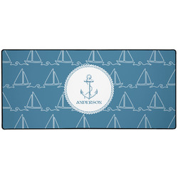 Rope Sail Boats 3XL Gaming Mouse Pad - 35" x 16" (Personalized)
