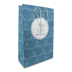Rope Sail Boats Large Gift Bag (Personalized)