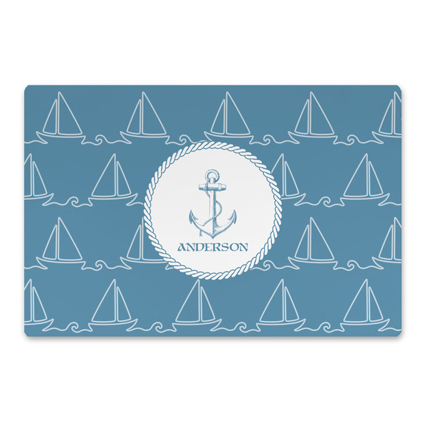 Custom Rope Sail Boats Large Rectangle Car Magnet (Personalized)