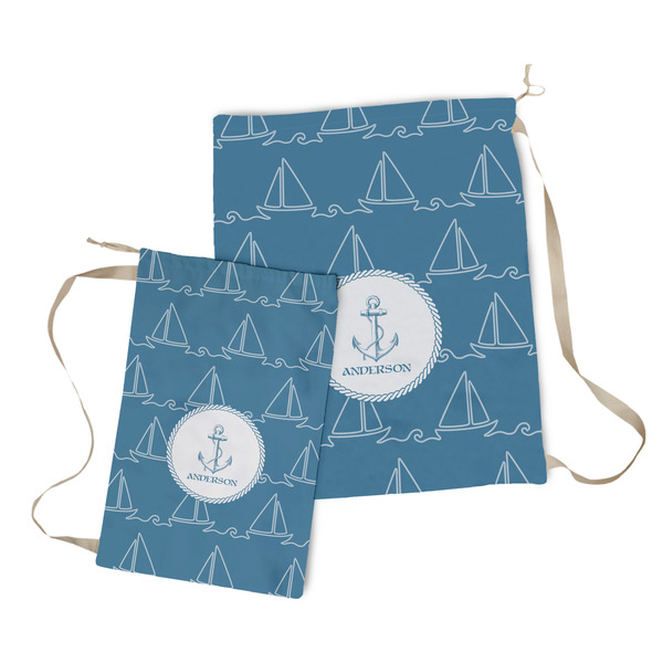 Rope Sail Boats Laundry Bag - Both Bags