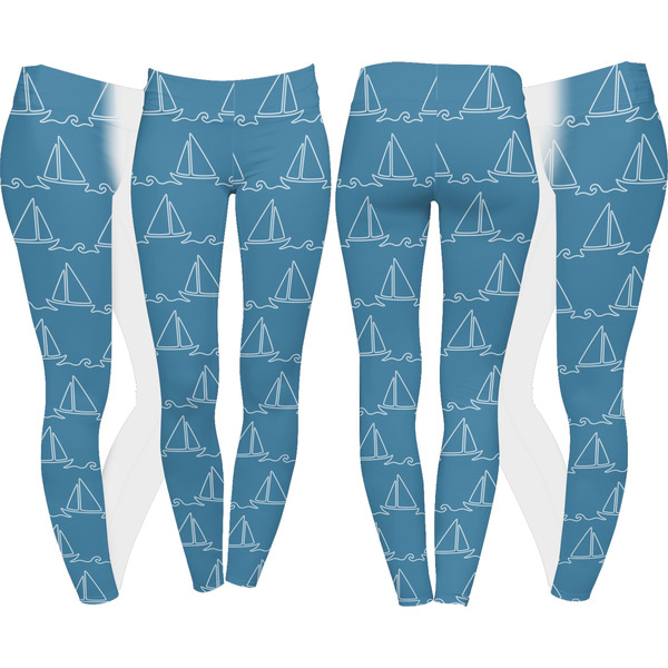 Rope Sail Boats Leggings Turn Around - Apvl